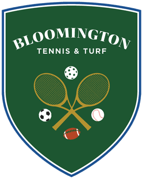 Bloomington Tennis and Turf Apparel banner logo